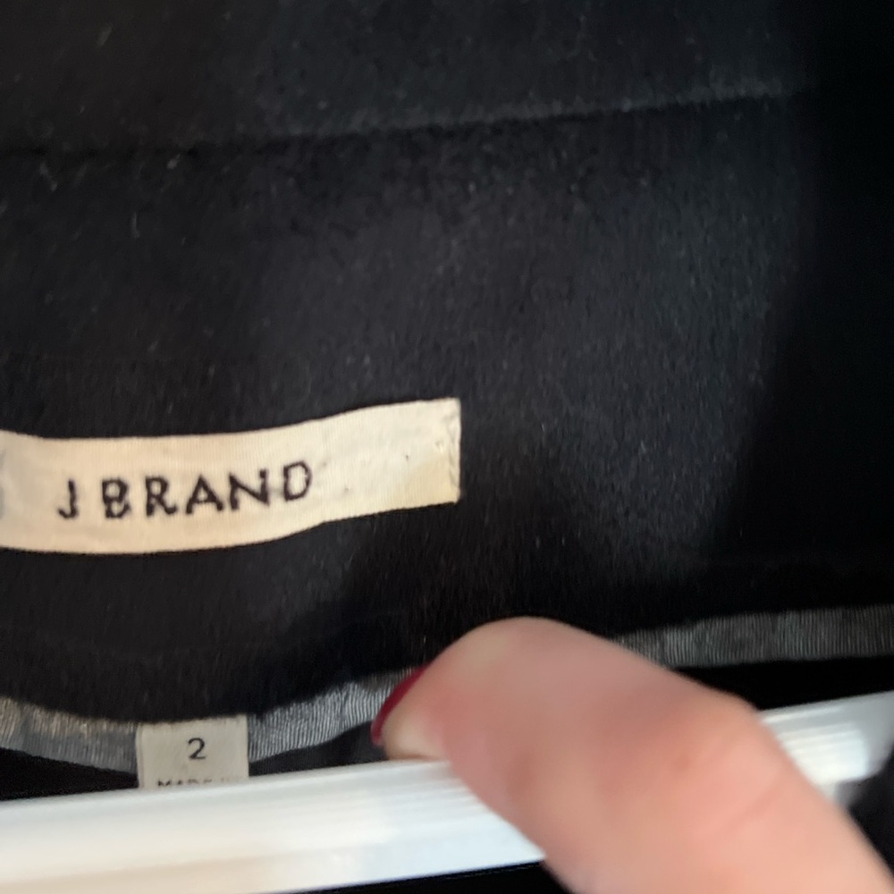 J Brand Wool/Cashmere Blend Classic Black Blazer Coat 2 - Picture 5 of 10